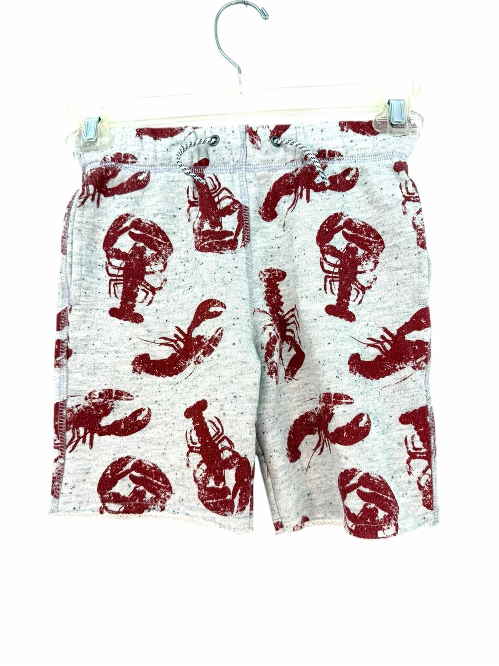 Appaman Gray Shorts with Red Lobster Print